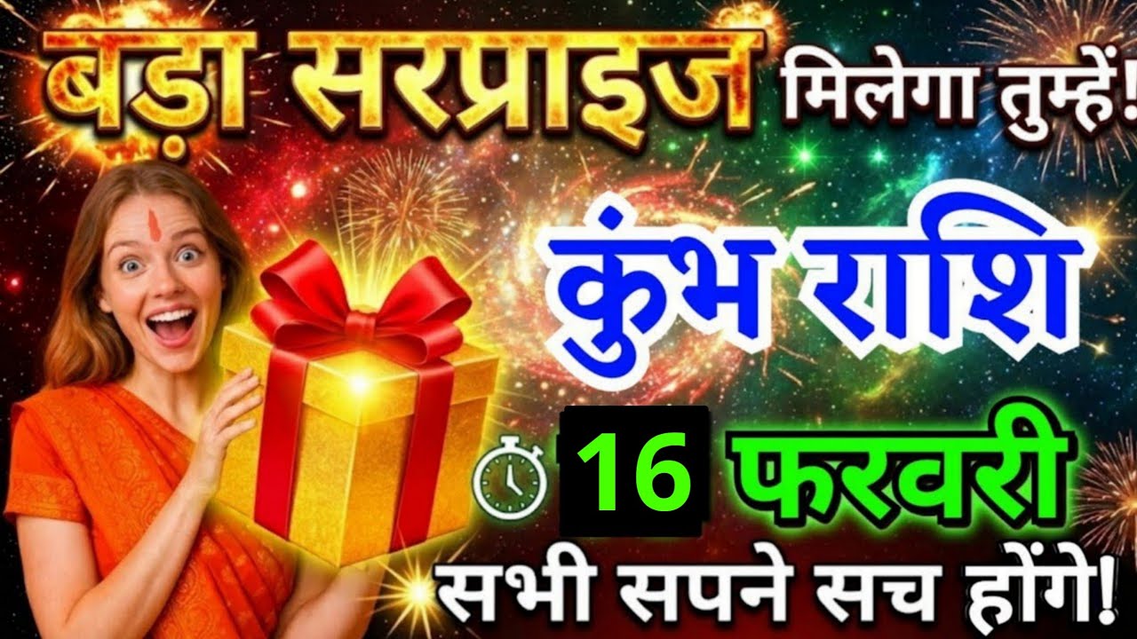 16 फरवरी, कुंभ राशि वालों बड़ा सरप्राइज मिलेगा तुम्हें, Kumbh Rashi, आज का राशिफल
