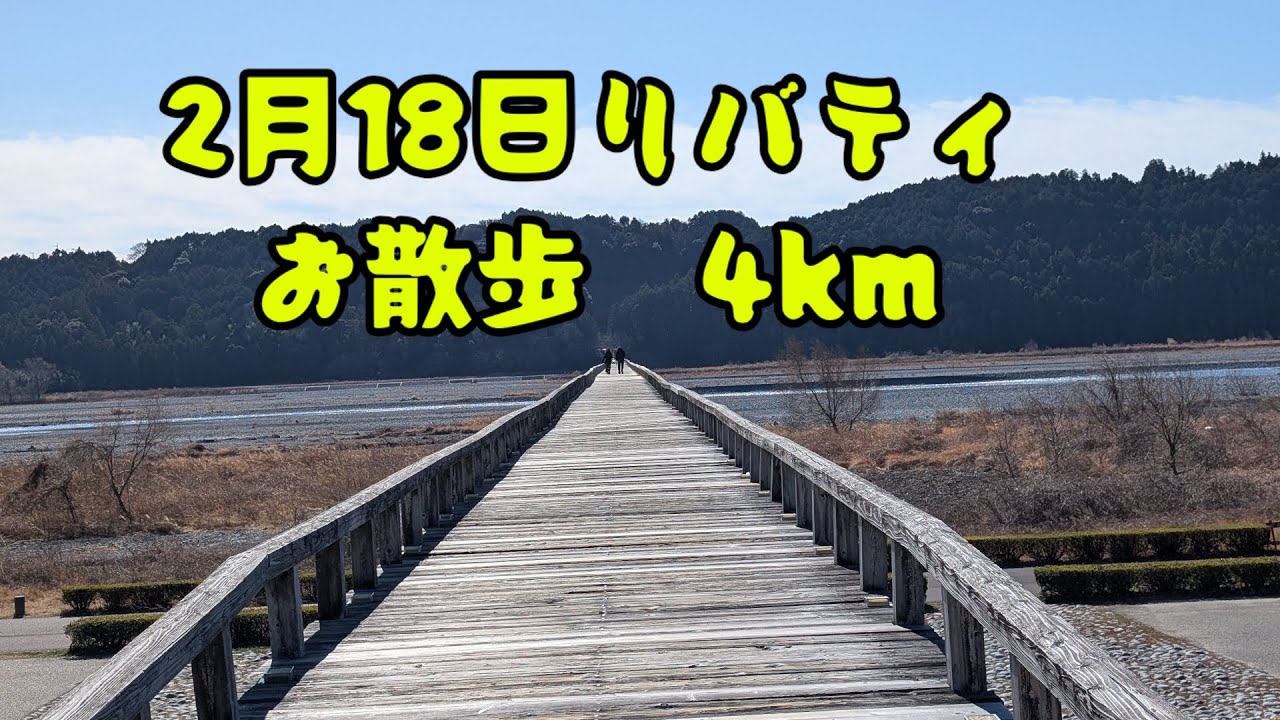2月18日リバティお散歩4km