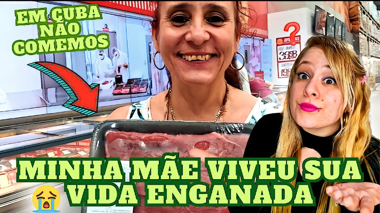 Minha mãe Cubana Reage a um Supermercado no Brasil. Toda a verdade🤐