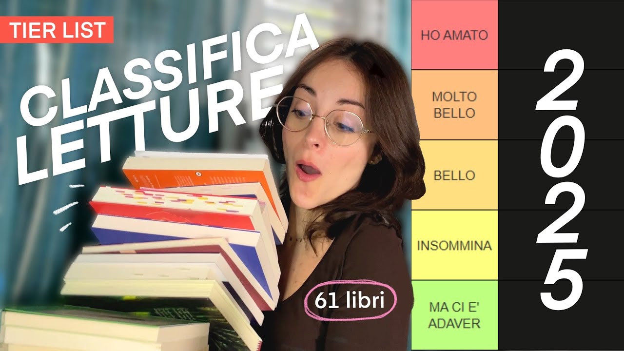 CLASSIFICA DEI LIBRI LETTI NEL 2025 → top e flop 📚 TIER LIST