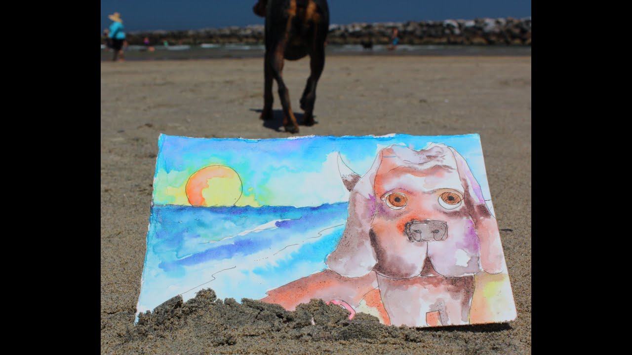 Dog Beach Art Lesson Reaction Video!