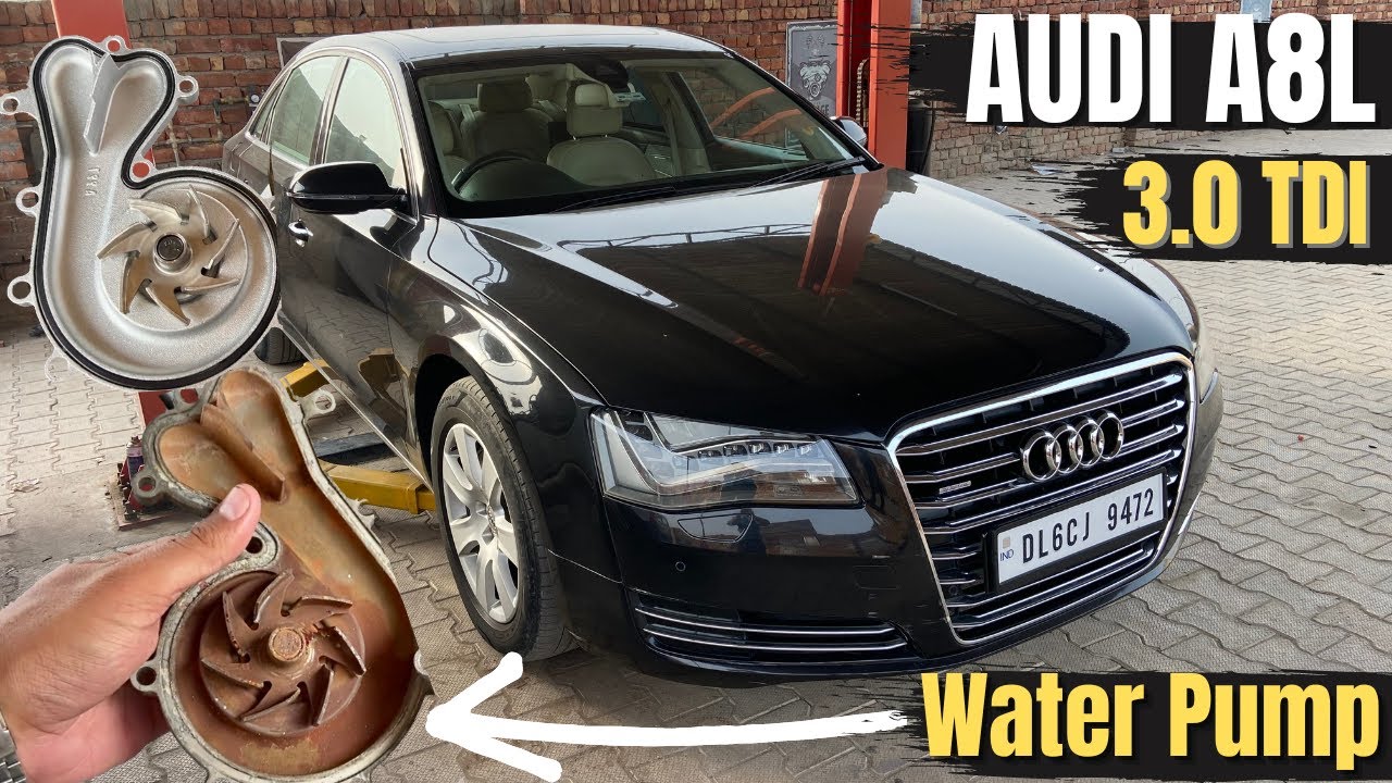How To Remove Or Replace Water Pump On Audi A8L 3.0 TDI - A6,A8,Q7