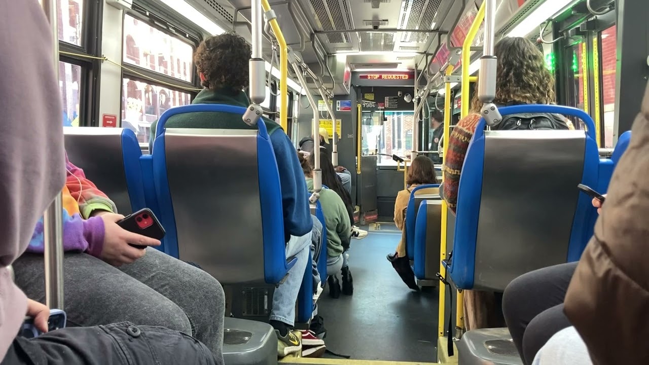 CTA On Board Riding 2014 Nova LFS Bus 7981 on Route 8 Halsted from Addison to 65th Street