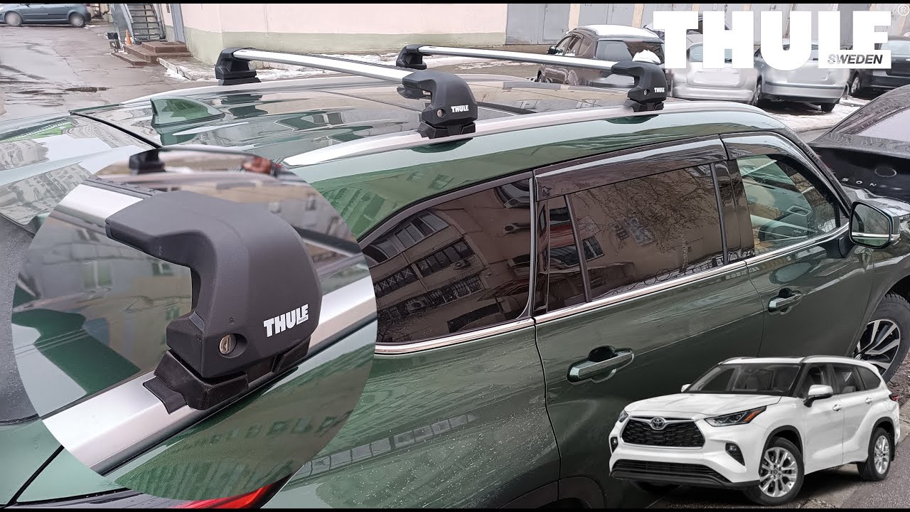 How to Install THULE Roof Cross Bars Toyota Highlander / Toyota Kluger