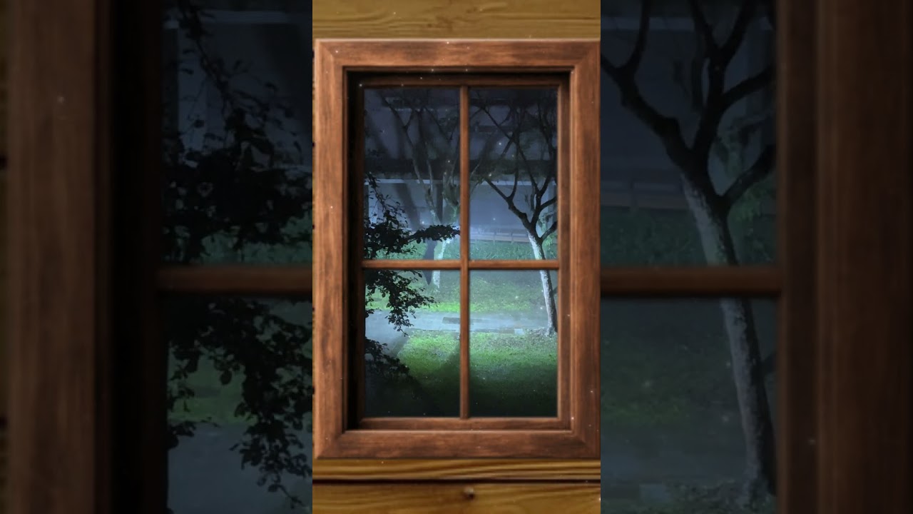 【放鬆的影片】夜晚的下雨聲幫助你入眠