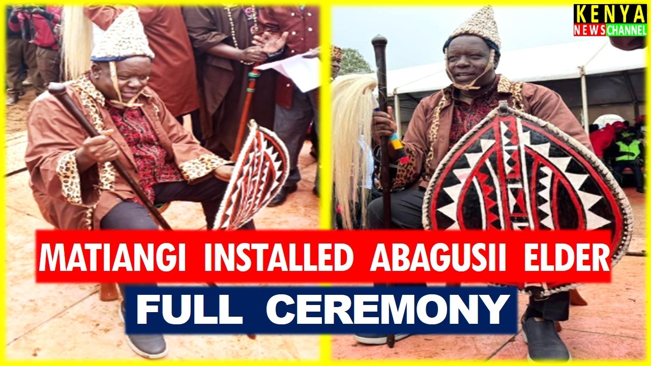 See how Matiangi was installed as Abagusii Elder at Ekerenyo Nyamira in front of Kalonzo & Gachagua