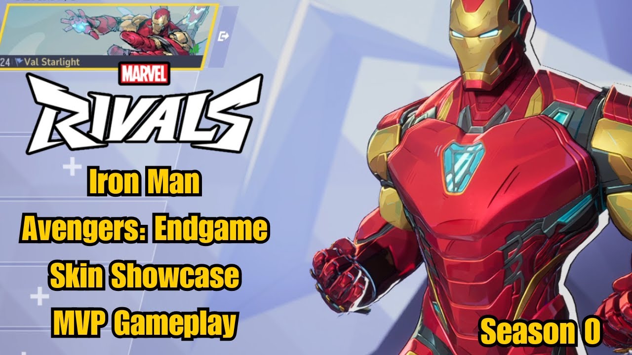 Iron Man | Avengers Endgame Skin Showcase | Marvel Rivals Gameplay | Season 0