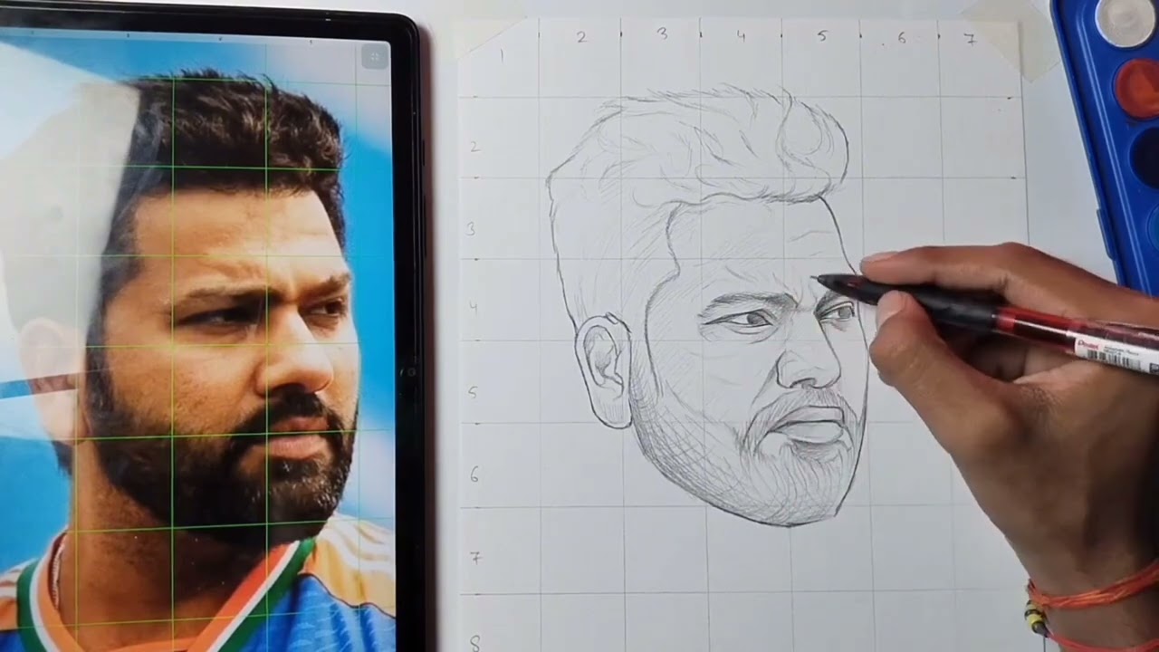 Rohit Sharma drawing 