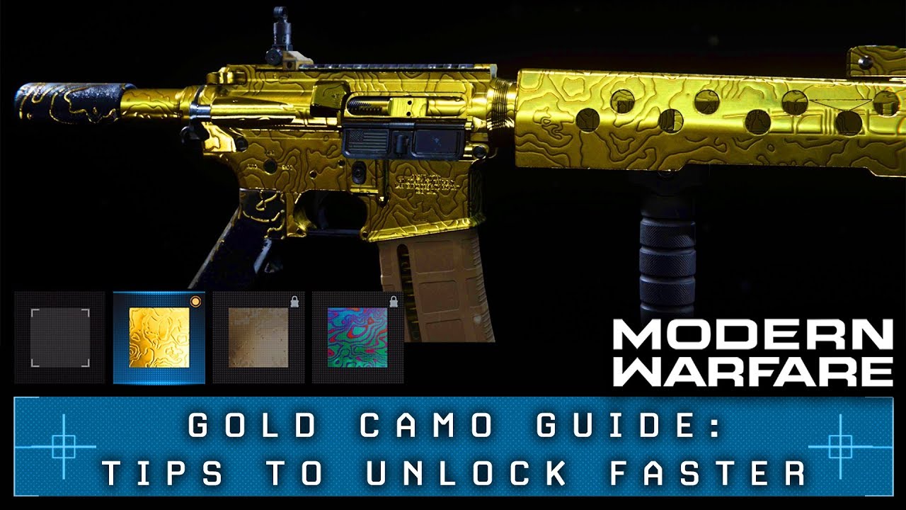 Modern Warfare: GOLD CAMO Guide (Tips to Unlock Faster)