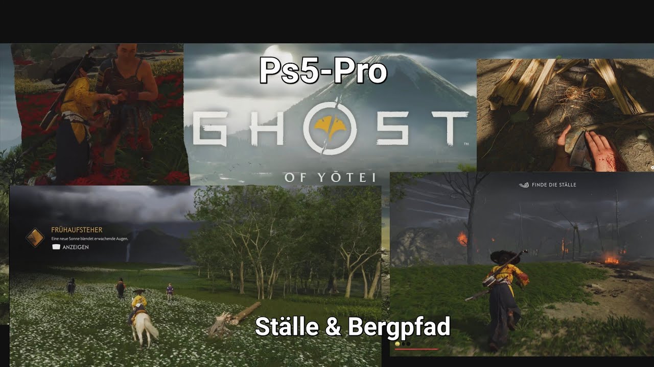 PS5-Pro Ghost of Yõtei: Alte Ställe & Bergpfad Video 4 in 4K/30fps