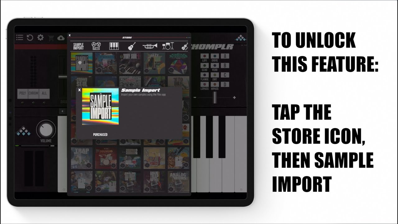 Chomplr 1.2 Update - Sample Import & Now Available for iPhone