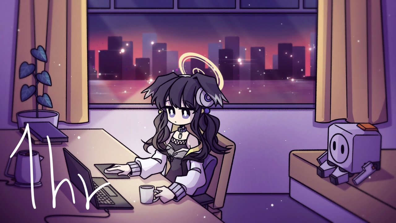 [Blue Archive] Midnight Trip lofi mix 1hour loop