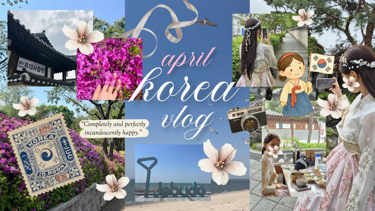 april korea vlog🎀: train to busan alone, time travelling, exploring pretty places, lots of good food