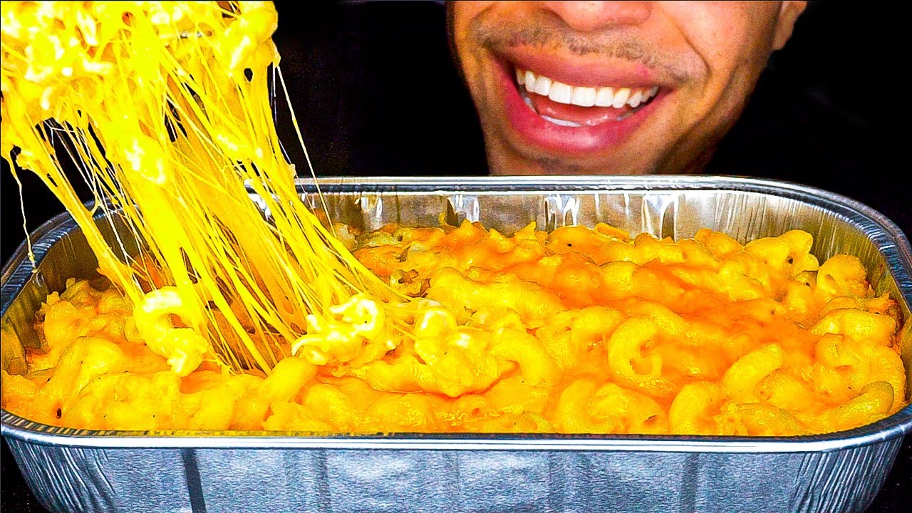 ASMR CHEESIEST MAC & CHEESE MUKBANG 먹방 STIRRING EATING MACARONI AND CHEESE NO TALKING JERRY
