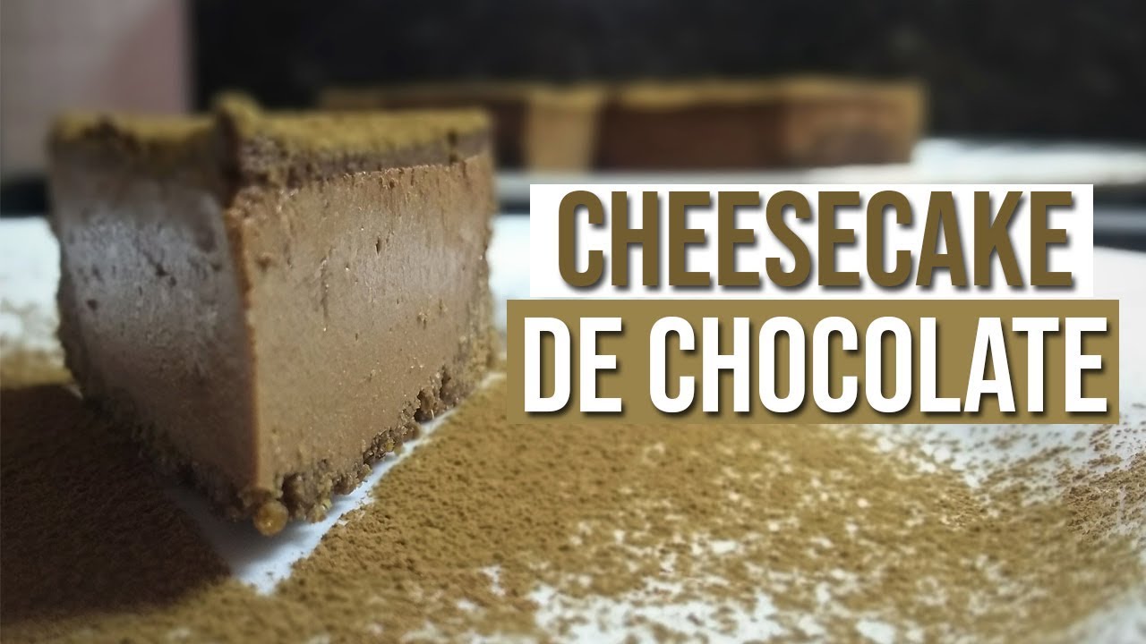 CHEESECAKE LOW-CARB - Receita Para DIETA CETOGÊNICA | Sabor Chocolate