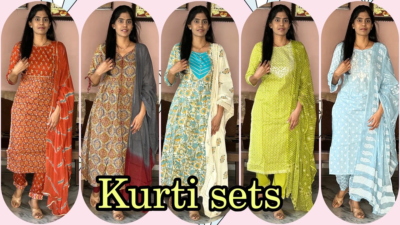 Kurti sets with dupatta for women from Amazon|Amazon haul|Ramya