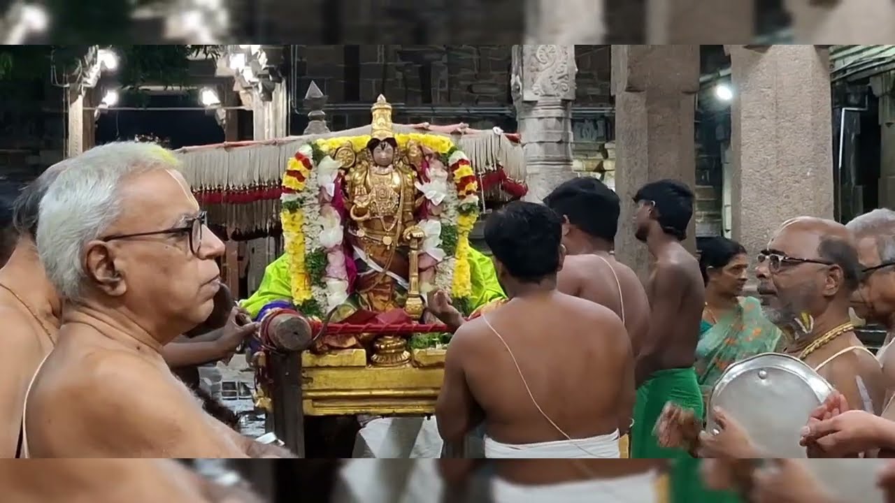 Sri Komalavalli tāyār Sametha Sri Sarangapani Swami Temple.  Kumbakonam Kārttikai amāvācai puṟappāṭu