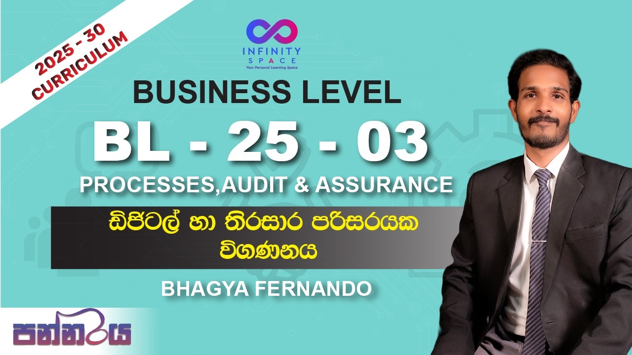 ඩිජිටල් හා තිරසාර පරිසරයක විගණනය Part 01| BL-25-3 | #casrilanka #charteredaccountant