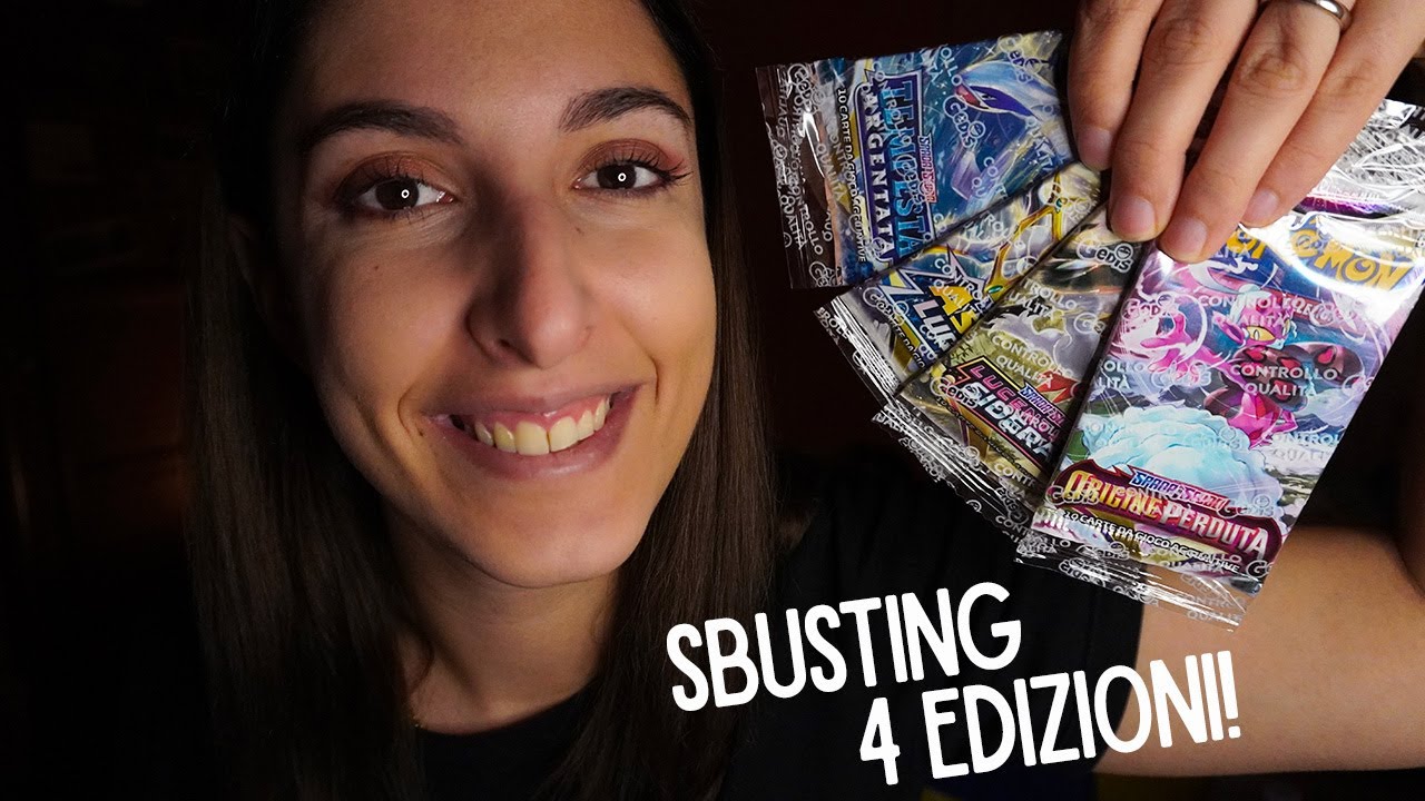 APRO 4 BUSTINE DI EDIZIONI DIVERSE 🤩 SBUSTING POKÉMON | ASMR ITA