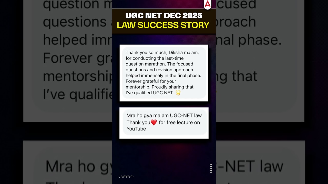 UGC NET DEC 2025 LAW SUCCESS STORY #ugcnetadda247 #ugcnetlaw #ugcnetjune2026 #ugcnetexam
