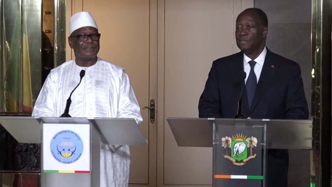 LE PRÉSIDENT MALIEN IBK EN VISITE À ABIDJAN