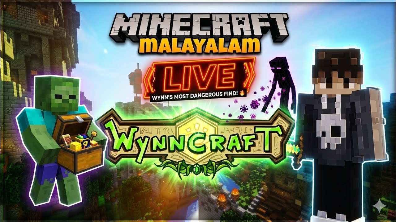 Minecraft's RPG Wynncraft V | Malayalam | Road to 2K subs