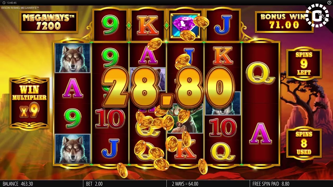 Buffalo Rising Megaways&trade; Jackpot King by Blueprint Gaming Slot Features | GamblerID