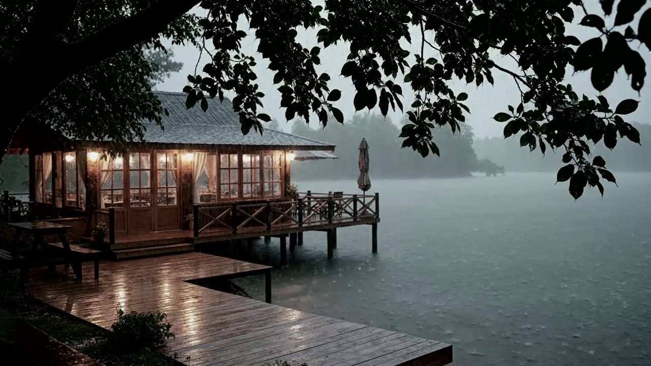 No Ads Rain Sounds for Sleeping - ASMR Rain and Thunder Sounds For Sleeping, Relaxing #DOS30