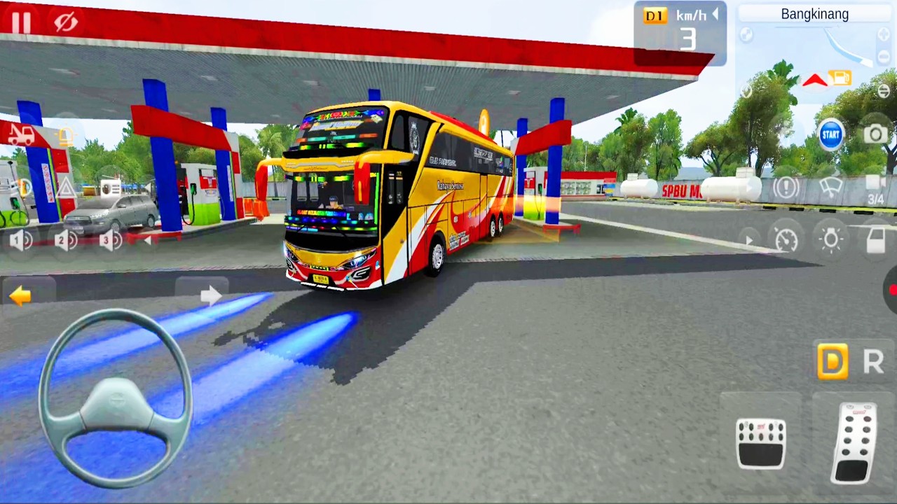 BUS PARIWISATA FULL STROBO|BUSSID|SIMULATOR PERMAINAN #bussid