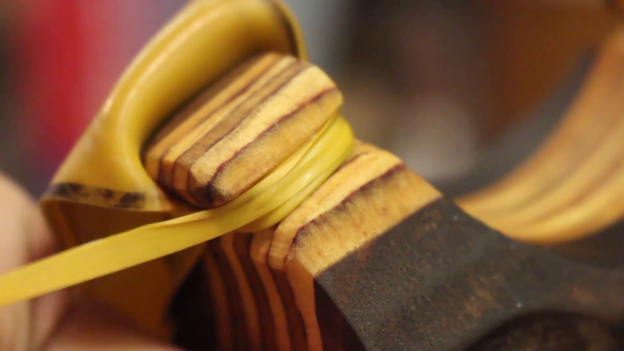 How to Attach Theraband Gold Flat Bands to a Slingshot