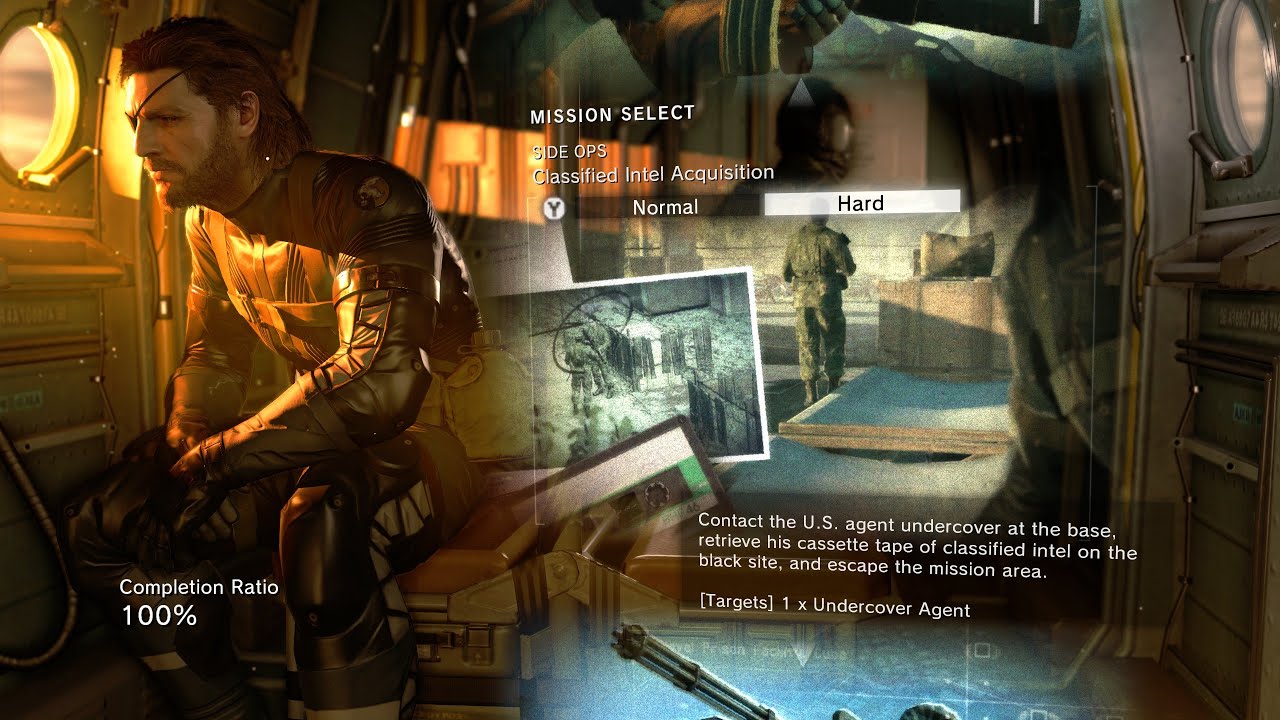 MGSV: GZ - Classified Intel Acquisition, Hard - Hard, S Rank, Perfect Stealth, No HUD, CQC Only