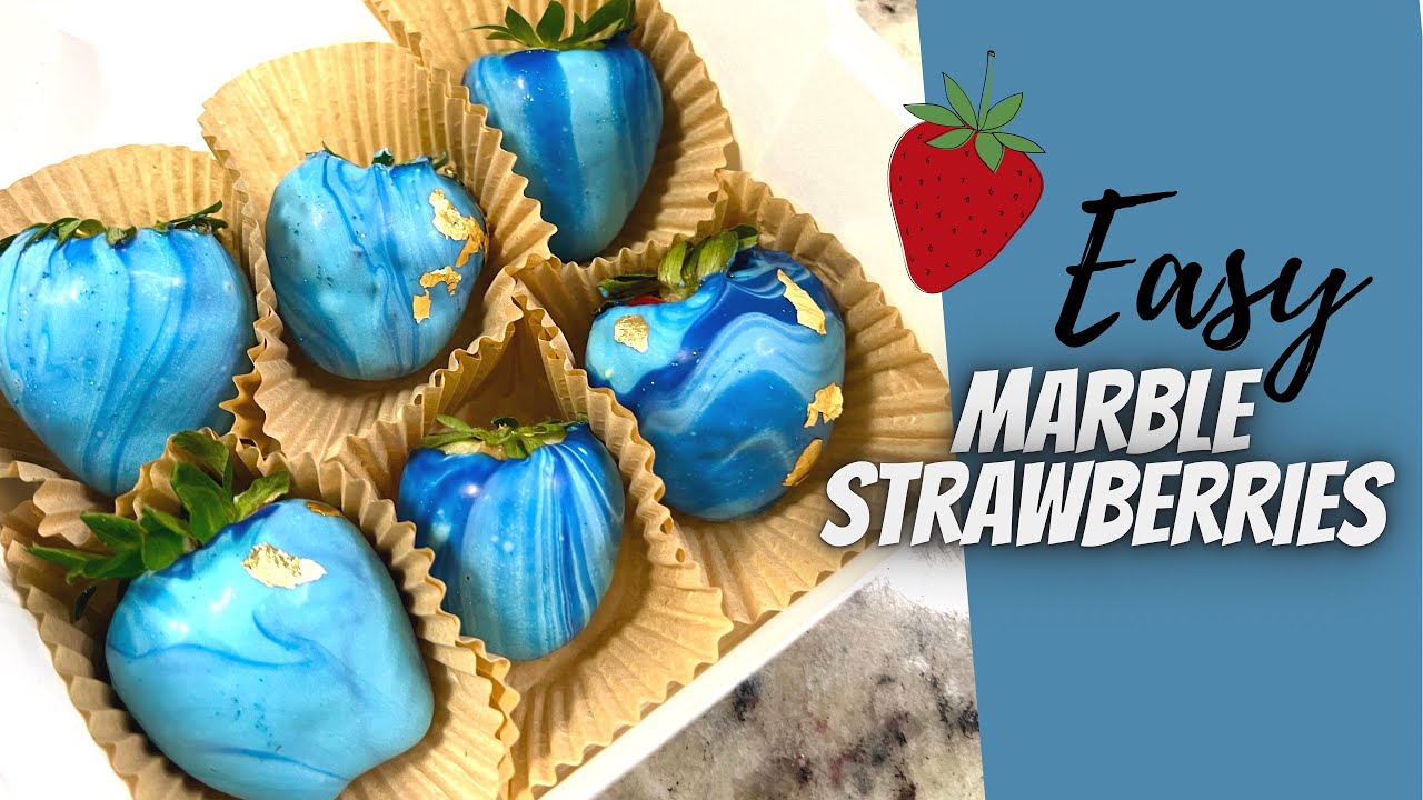 Marble Chocolate Covered Strawberries