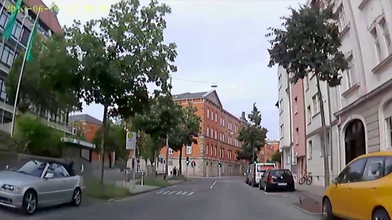 D: Bamberg Ortsdurchfahrt Kunigundendamm Richtung Memmelsdorfer Straße Juni 2013