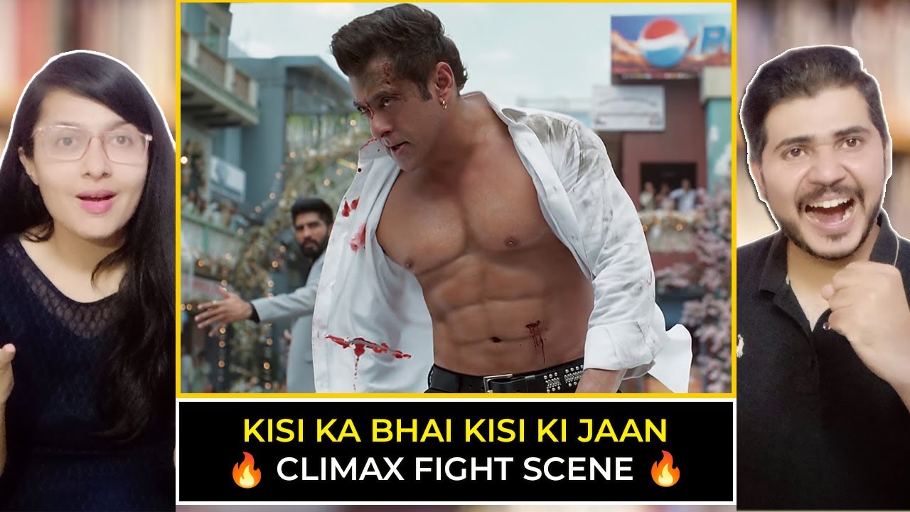 Couple Reaction on Kisi Ka Bhai Kisi Ki Jaan Climax Fight Scene | Salman Khan