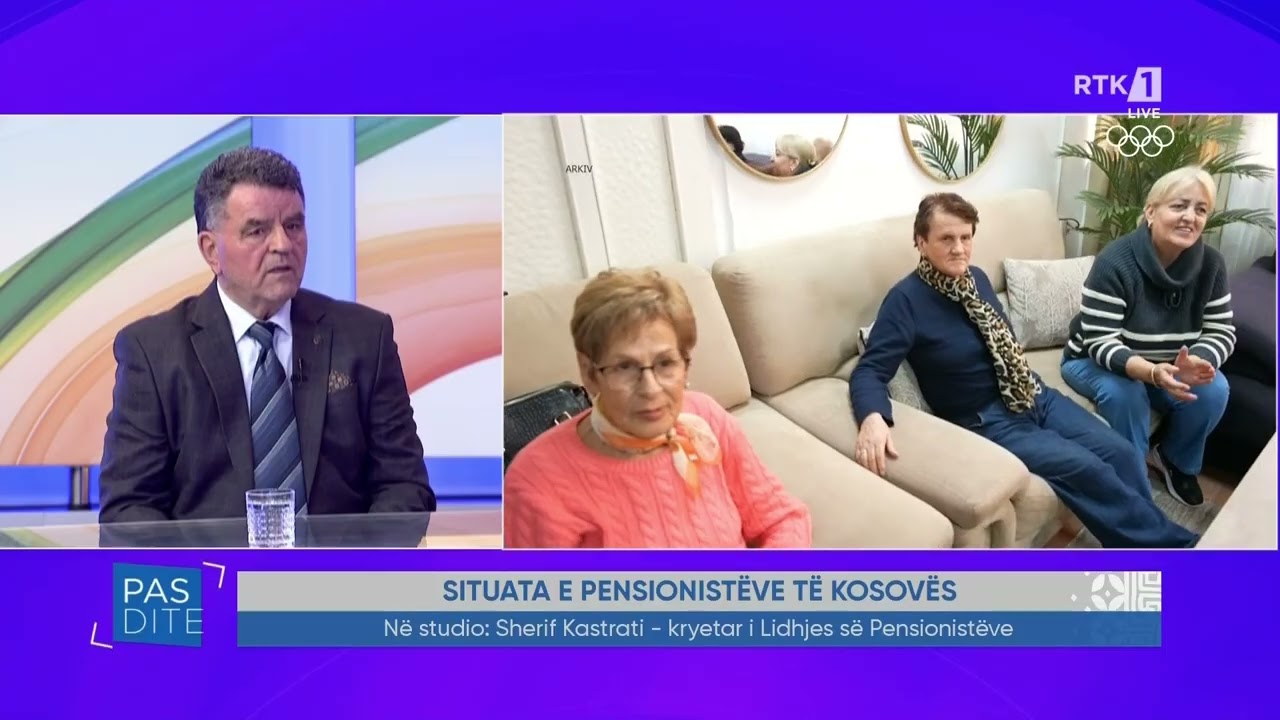 Pasdite - Në studio: Sherif Kastrati - kryetar i Lidhjes së Pensionistëve 09.02.2026