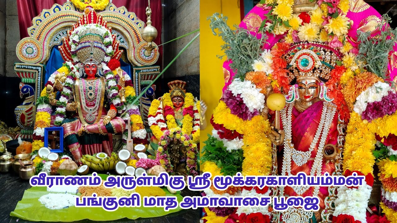 சேலம் வீராணம் அருள்மிகு ஶ்ரீ மூக்கரகாளியம்மன் ஆலயத்தில் பங்குனி மாத அமாவாசை பூஜை 