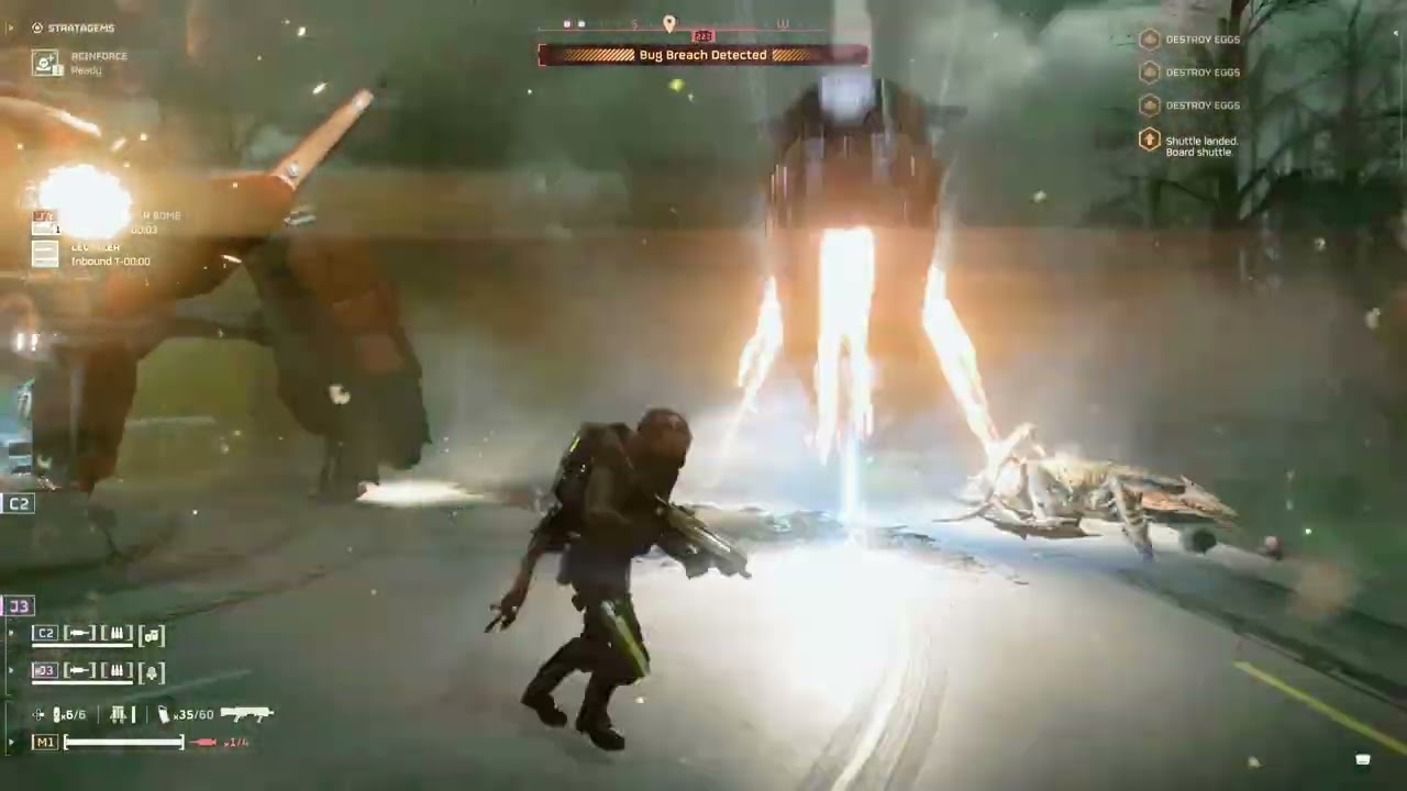 Helldivers II clips 