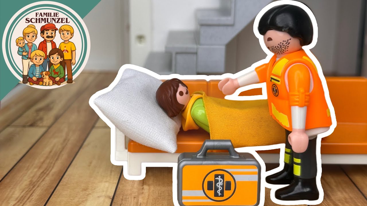 Playmobil Familie Schmunzel - ausbesuch vom Arzt 🩺 - Nele bleibt zu Hause