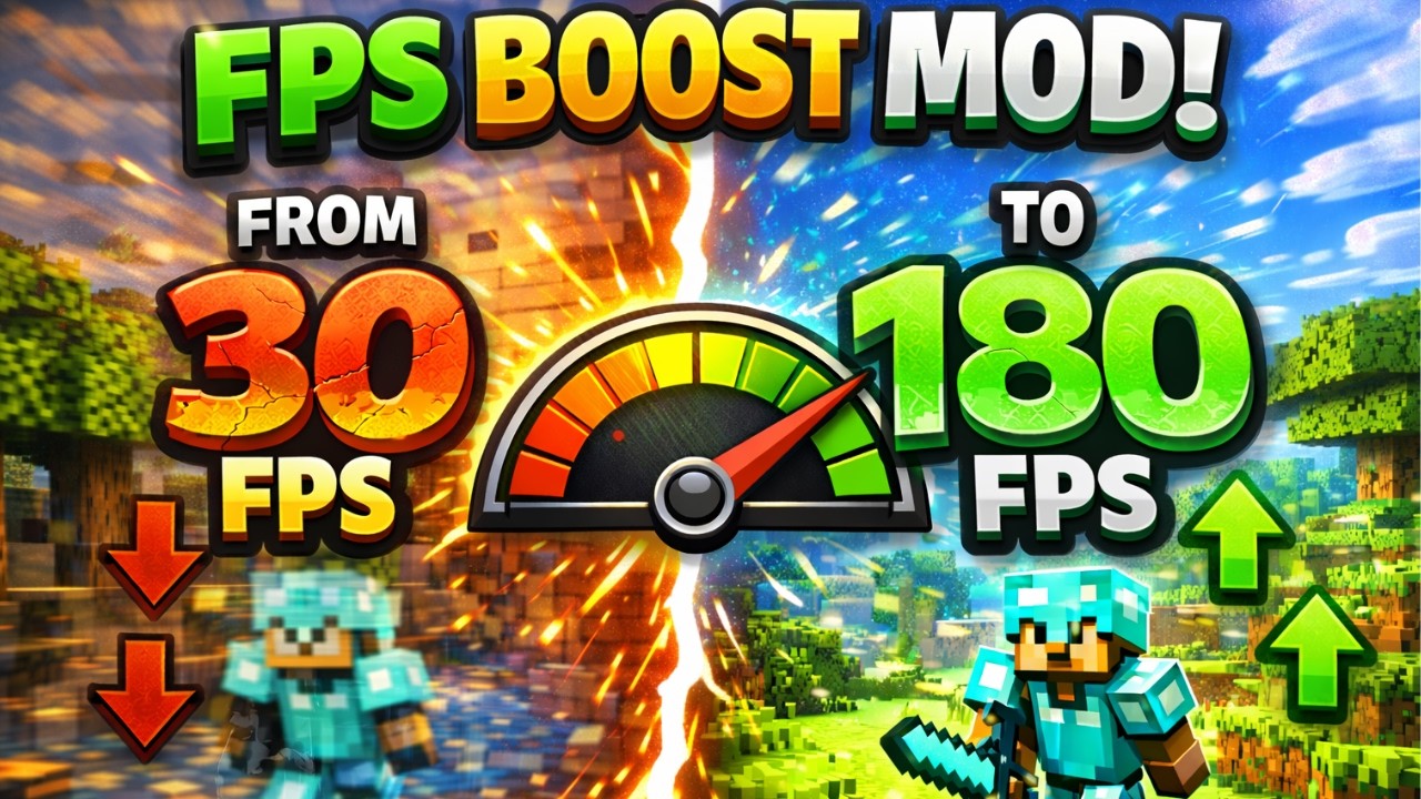 ⚡ Turn 30 FPS Into 200 FPS! Best Minecraft Performance Mods