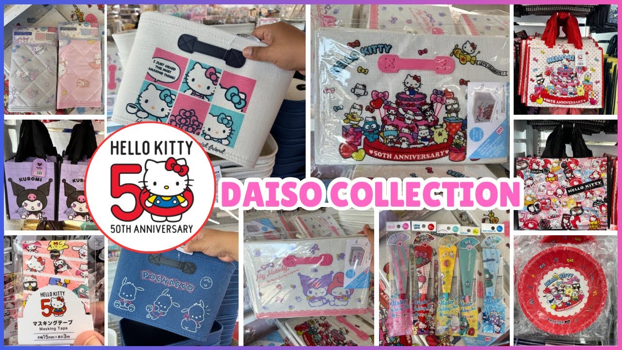 ✨LIMITED EDITON✨ Hello Kitty $1.75 Collection at DAISO!💖 #hellokitty #viralvideos #dollarstore