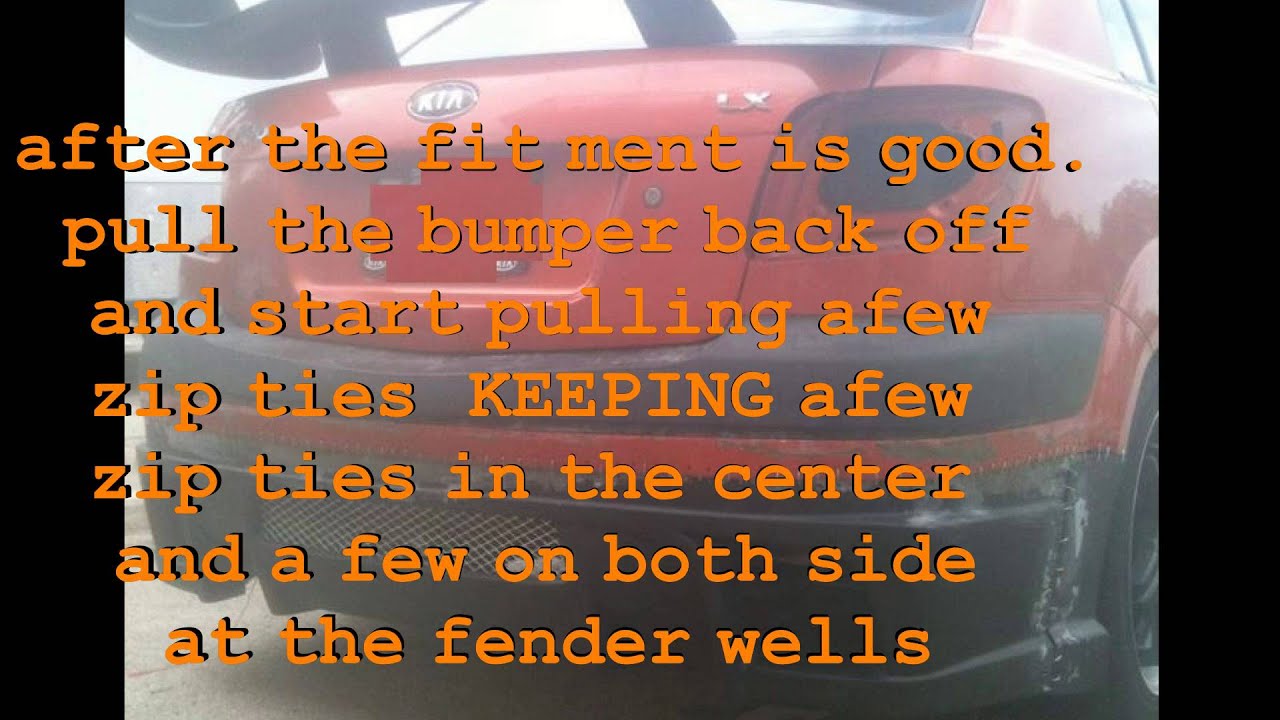 kia rio custom bumper build