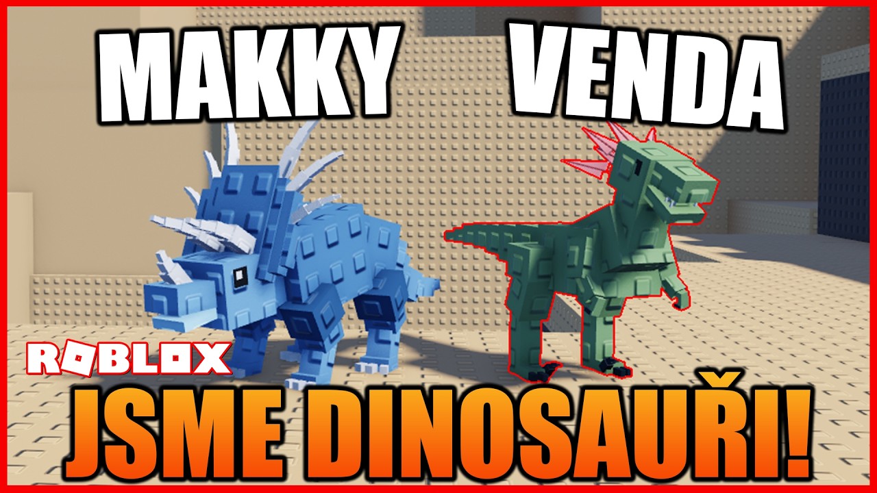 STALI JSME SE DINOSAUŘI!🦖 😂 Roblox CHOMP! w/@Makousek​