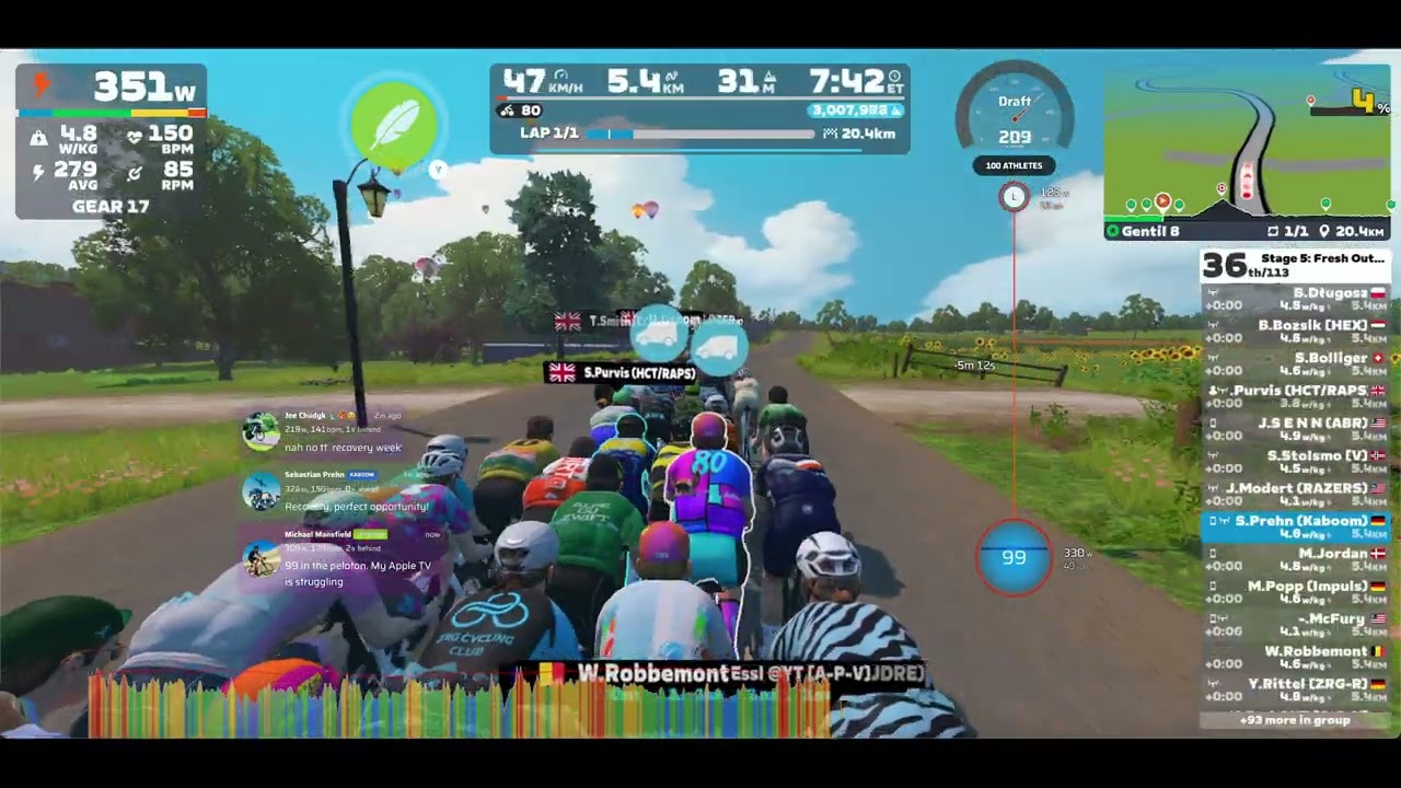 Zwift - Race: Stage 5: Fresh Outta '25: Gentil 8 || Advanced (A) on Gentil 8 in France