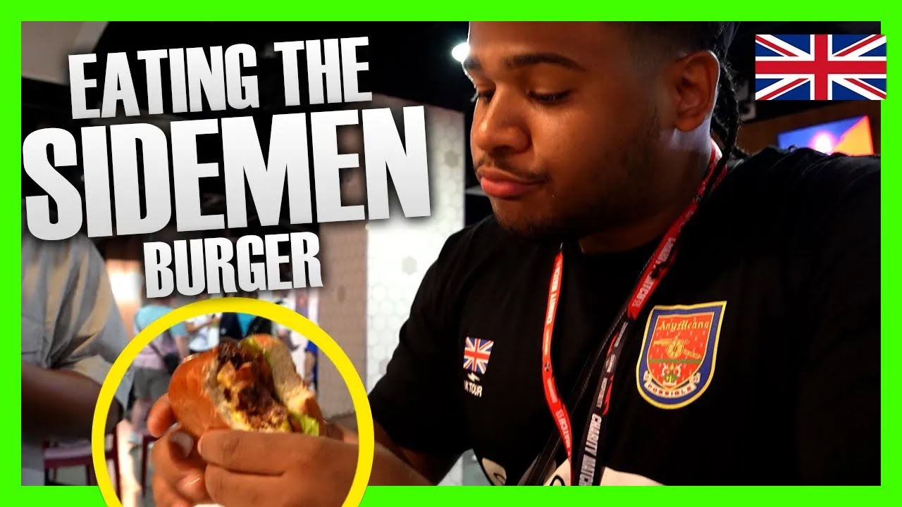 FANUM EATS THE SIDEMEN BURGER... 🇬🇧 🍔🤭