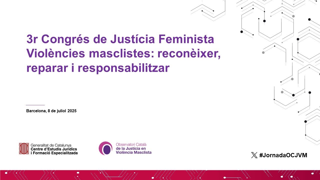 3r Congrés de Justícia Feminista. Taula 1