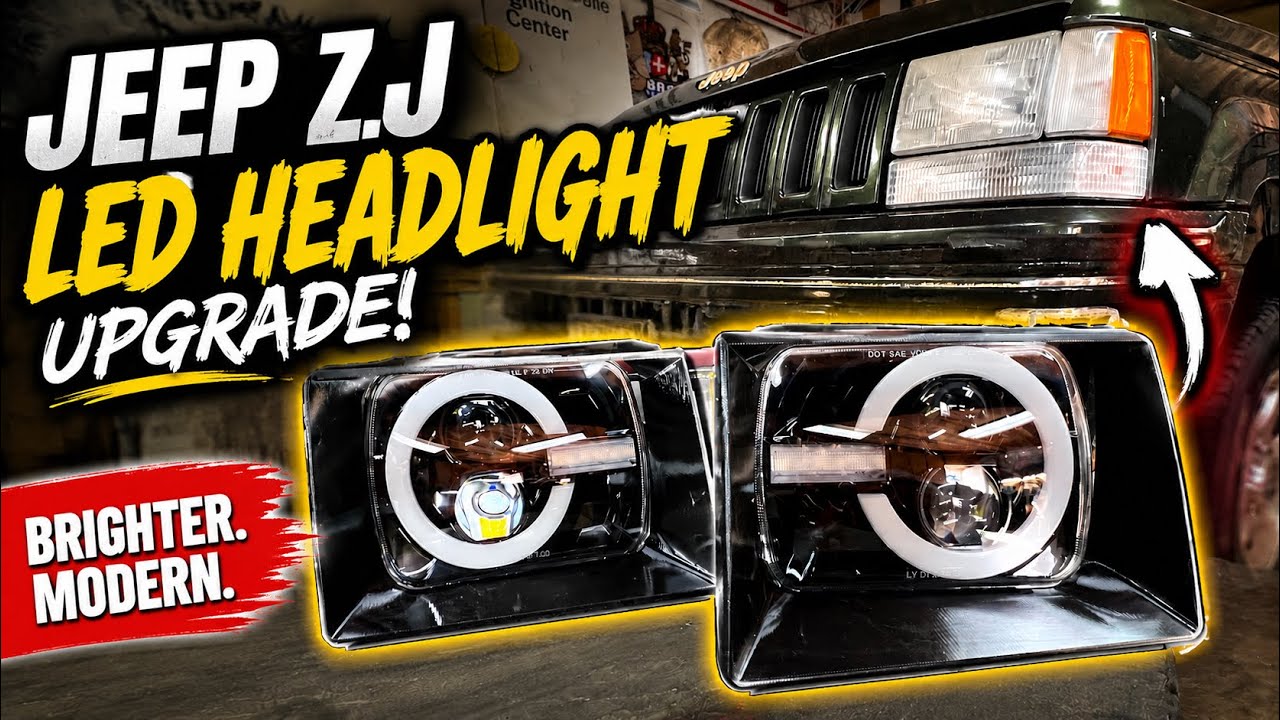Jeep Grand Cherokee ZJ LED Headlight Upgrade