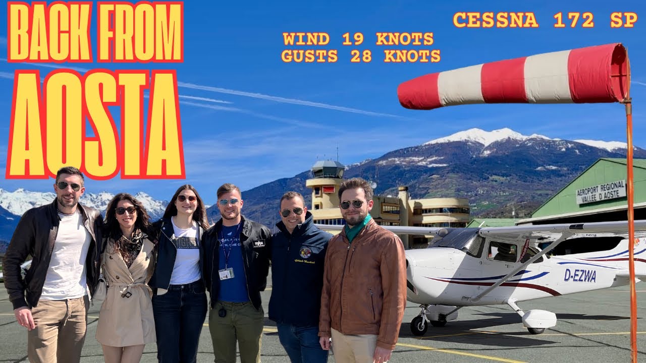 Cessna 172 SP! VFR Aosta-Bergamo con comunicazioni ITA e pianifica