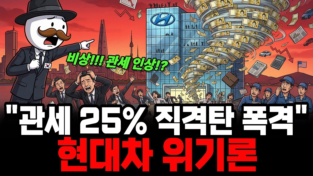 [긴급] 현대차 공장 멈추나? 트럼프 관세 25%가 설계한 한국차 '위기론'