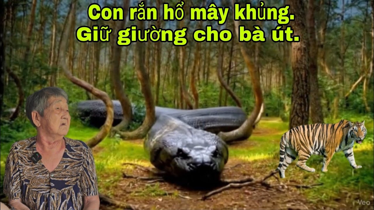Bà út sống ở vùng bảy núi 90 năm, kể chuyện có thật con rắn hổ mây khủng dữ giường cho bà út 