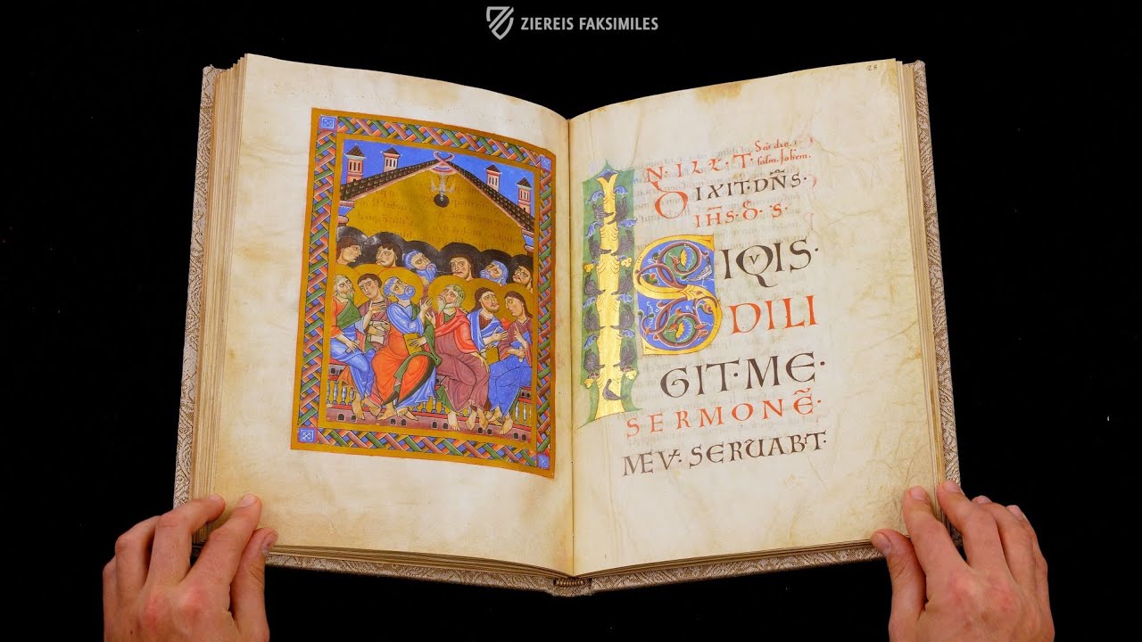 THE PASSAU EVANGELIARY - Browsing Facsimile Editions (4K / UHD)